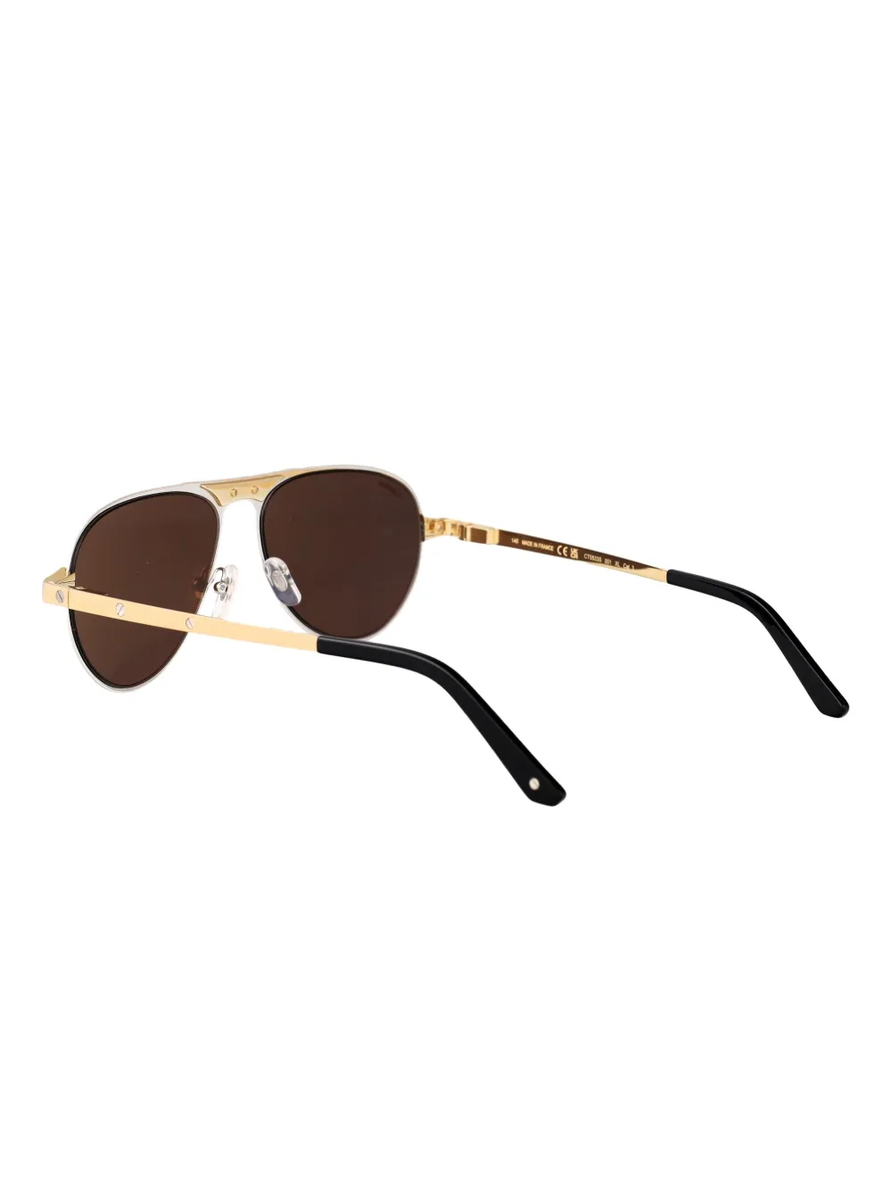 Cartier Eyewear Santos De Cartier zonnebril Goud