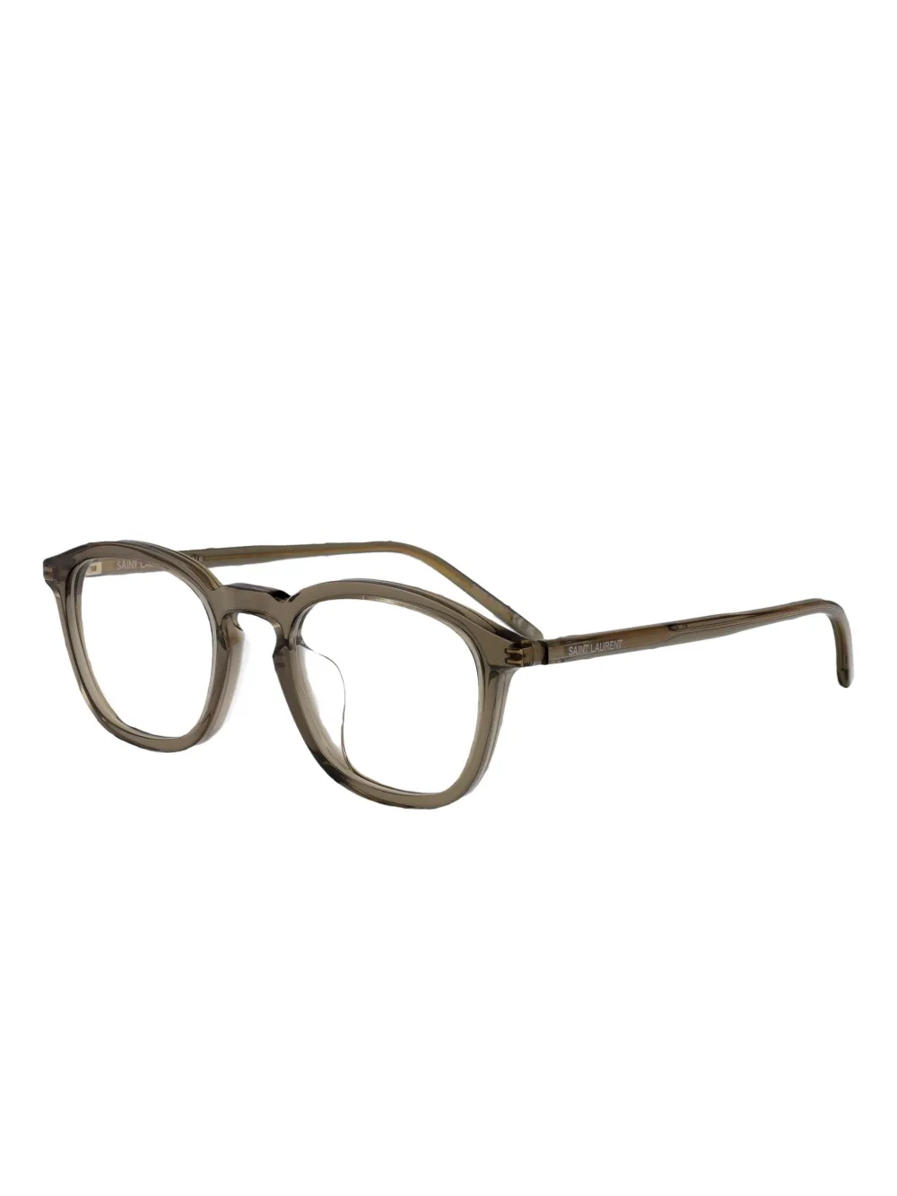 Saint Laurent Eyewear Bril met rechthoekig montuur Bruin