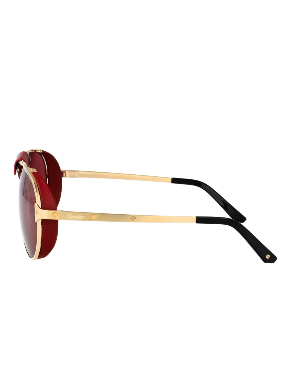 Cartier Eyewear Zonnebril met piloten montuur Goud