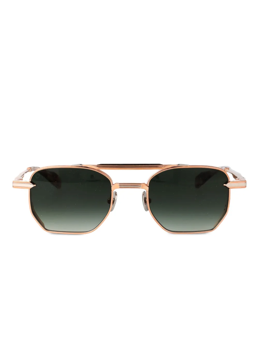 T Henri Eyewear Lusso geometric-frame sunglasses - Oro