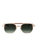 T Henri Eyewear Lusso geometric-frame sunglasses - Gold