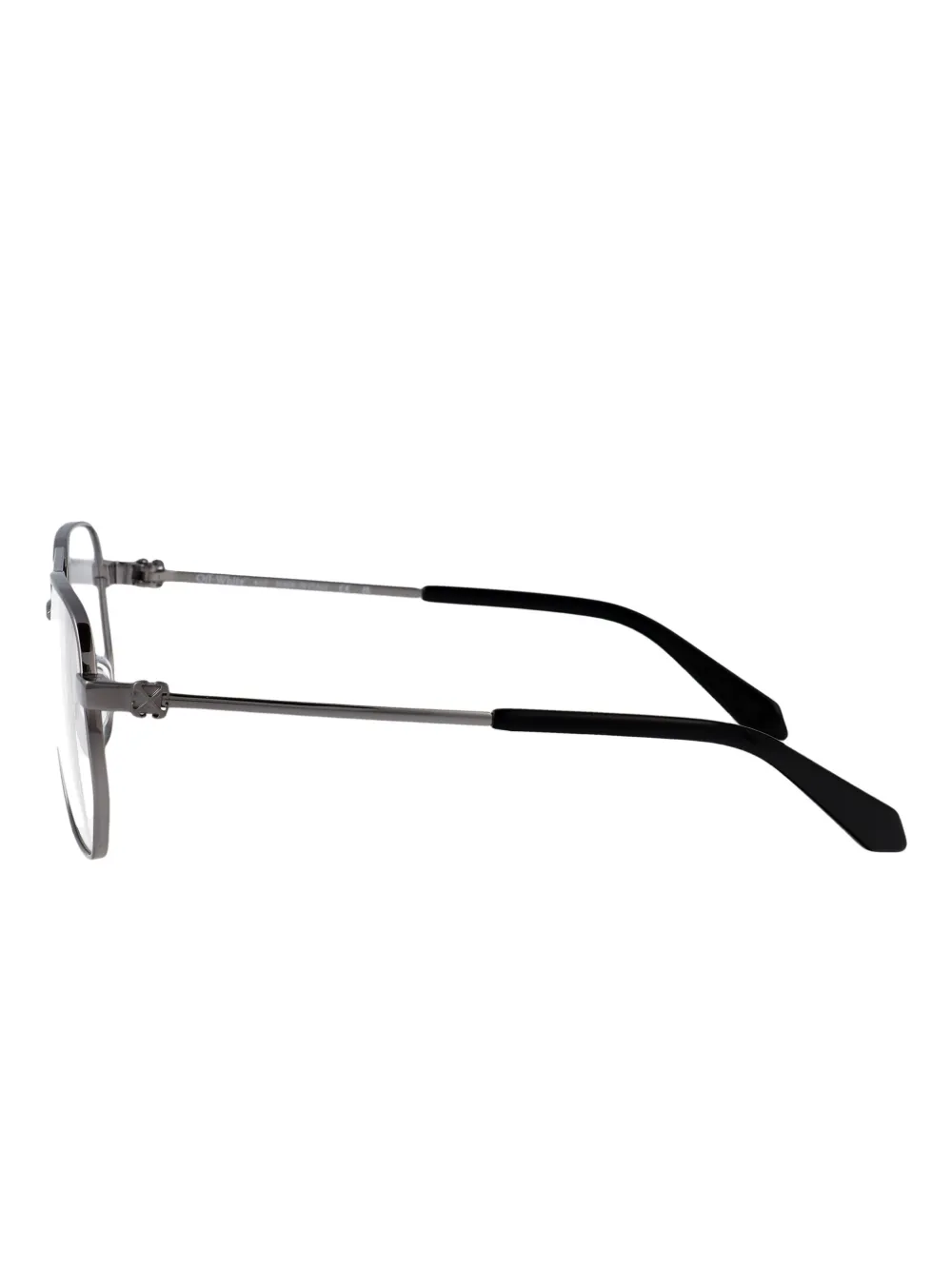 Off-White Eyewear Zonnebril met dubbele neusbrug Zilver