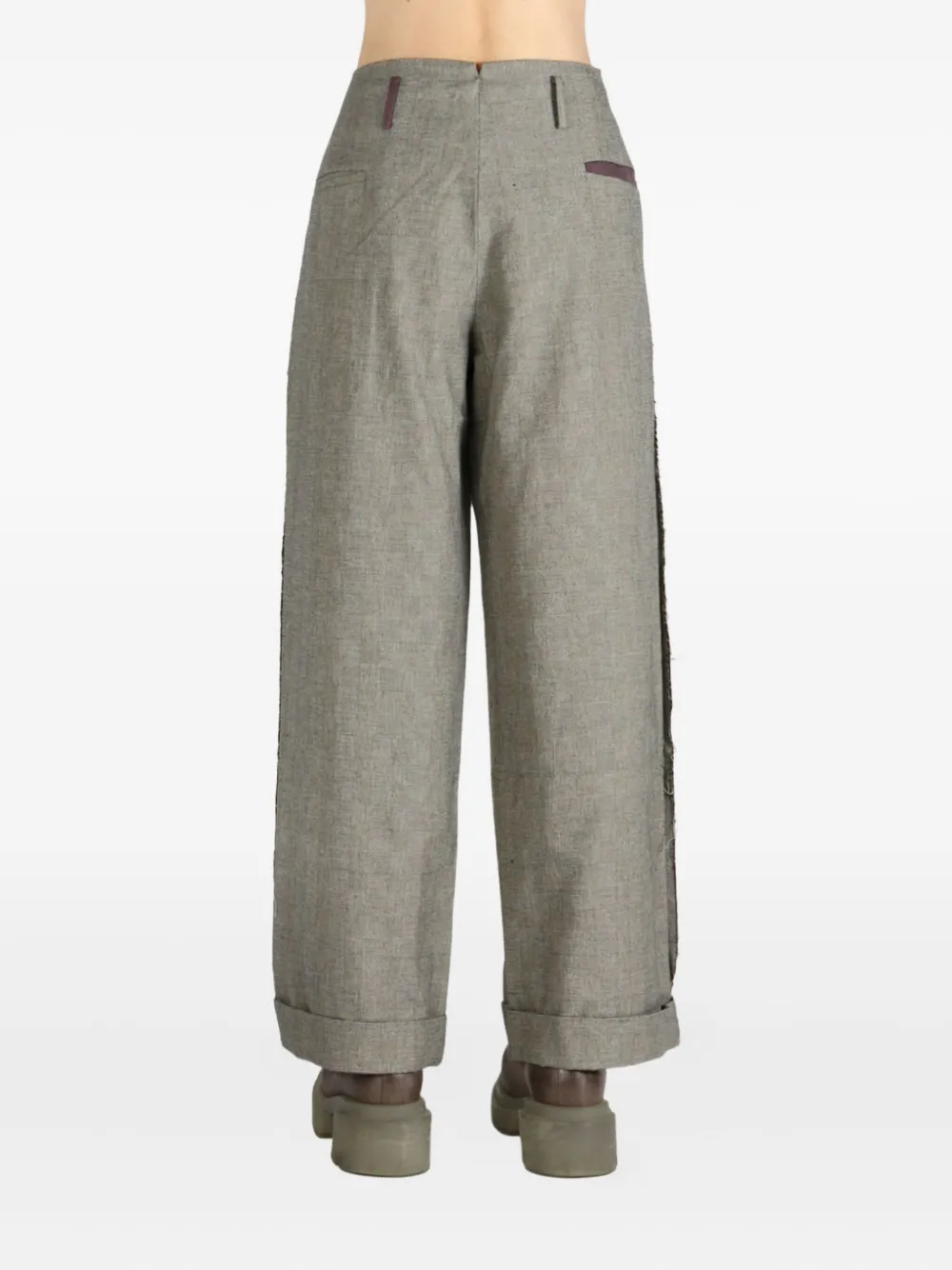COMMUNS frayed-trim trousers | Slacks | Image 2
