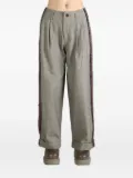 COMMUNS frayed-trim trousers - Grey