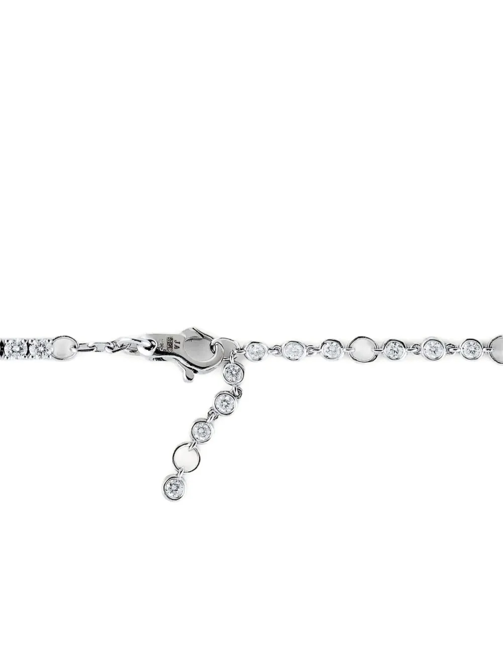 Jewels Aficionado 18k White Gold Diamond And Ruby Necklace
