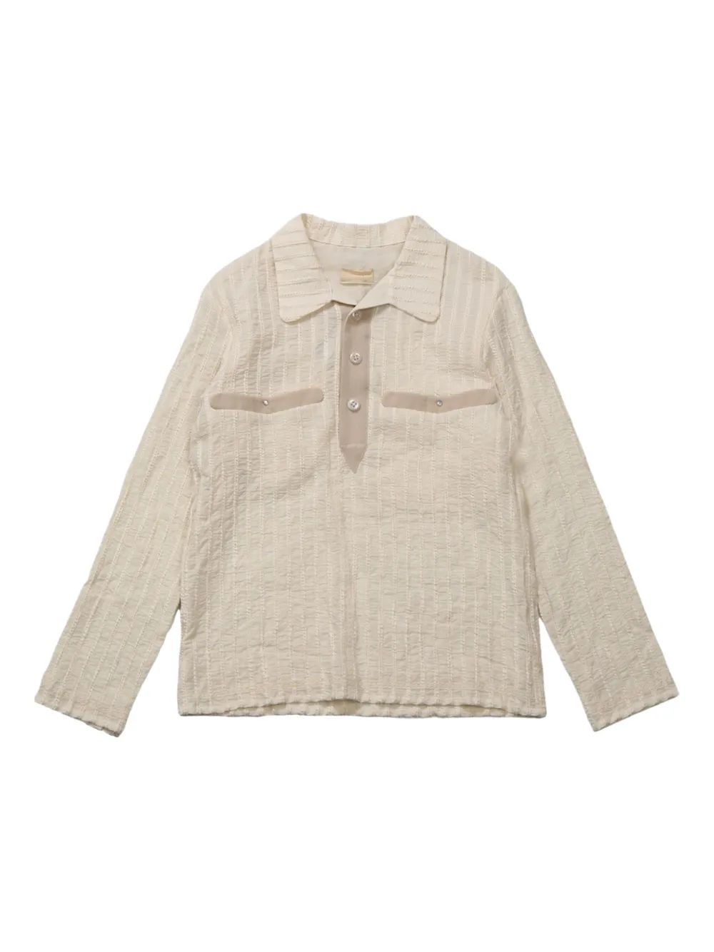 Shop Communs Textured Two-pocket Shirt