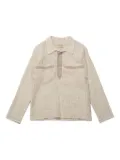 COMMUNS textured two-pocket shirt - Neutrals