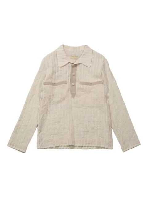 COMMUNS textured two-pocket shirt