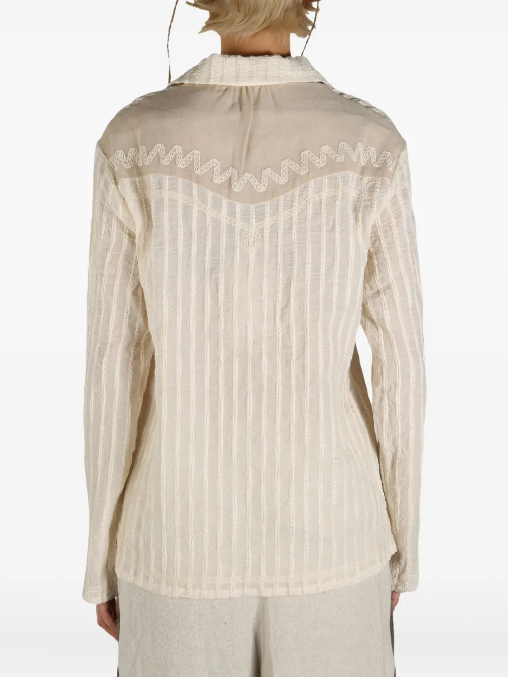 Shop Communs Textured Two-pocket Shirt