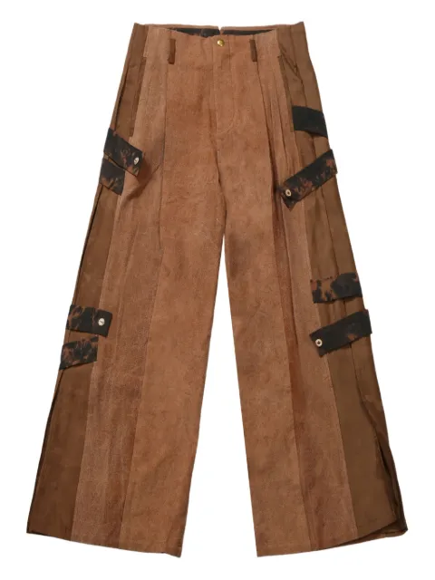 COMMUNS buckle straps loose-fit trousers