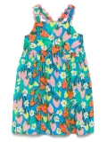 Stella McCartney Kids strawberry-print sleeveless dress - Blue