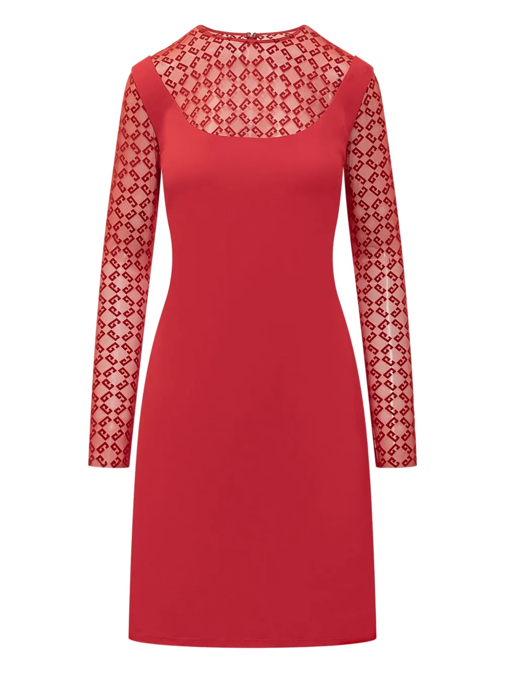 Givenchy monogram-pattern midi dress | Red | Image 1
