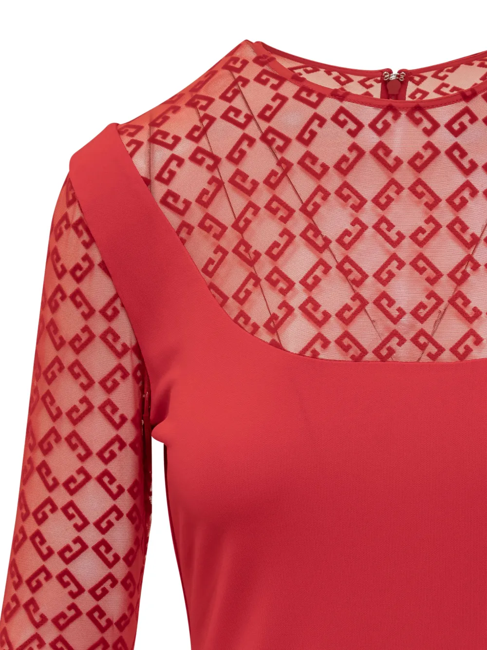 Givenchy Midi-jurk met monogramprint Rood