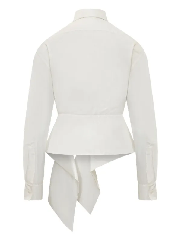 タグ付き　GIVENCHY GLAMOUR ジバンシィ　シャツ　リボン　サテン Givenchy リボン シャツ | ホワイト | FARFETCH JP