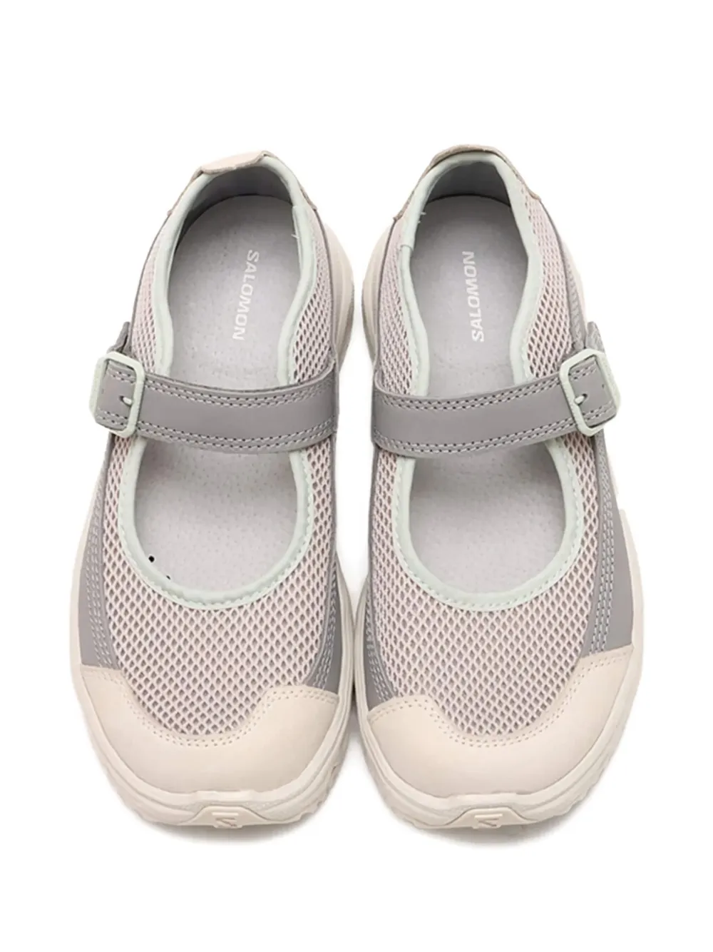 Salomon buckle-strap mesh trainers Grey