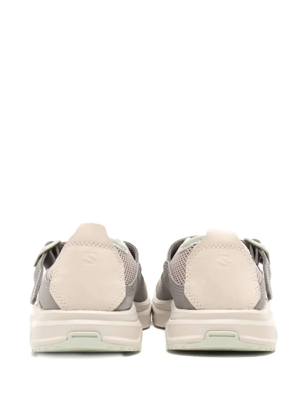 Salomon Buckle-strap Mesh Trainers In Gray