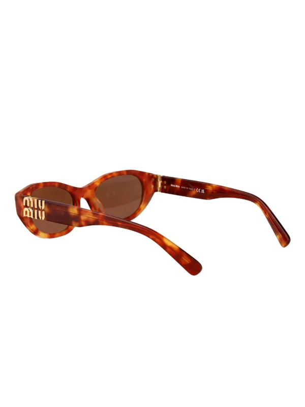 Miu Miu サングラス ブラウン トータスシェル Miu Miu Eyewear トータスシェル サングラス | ブラウン