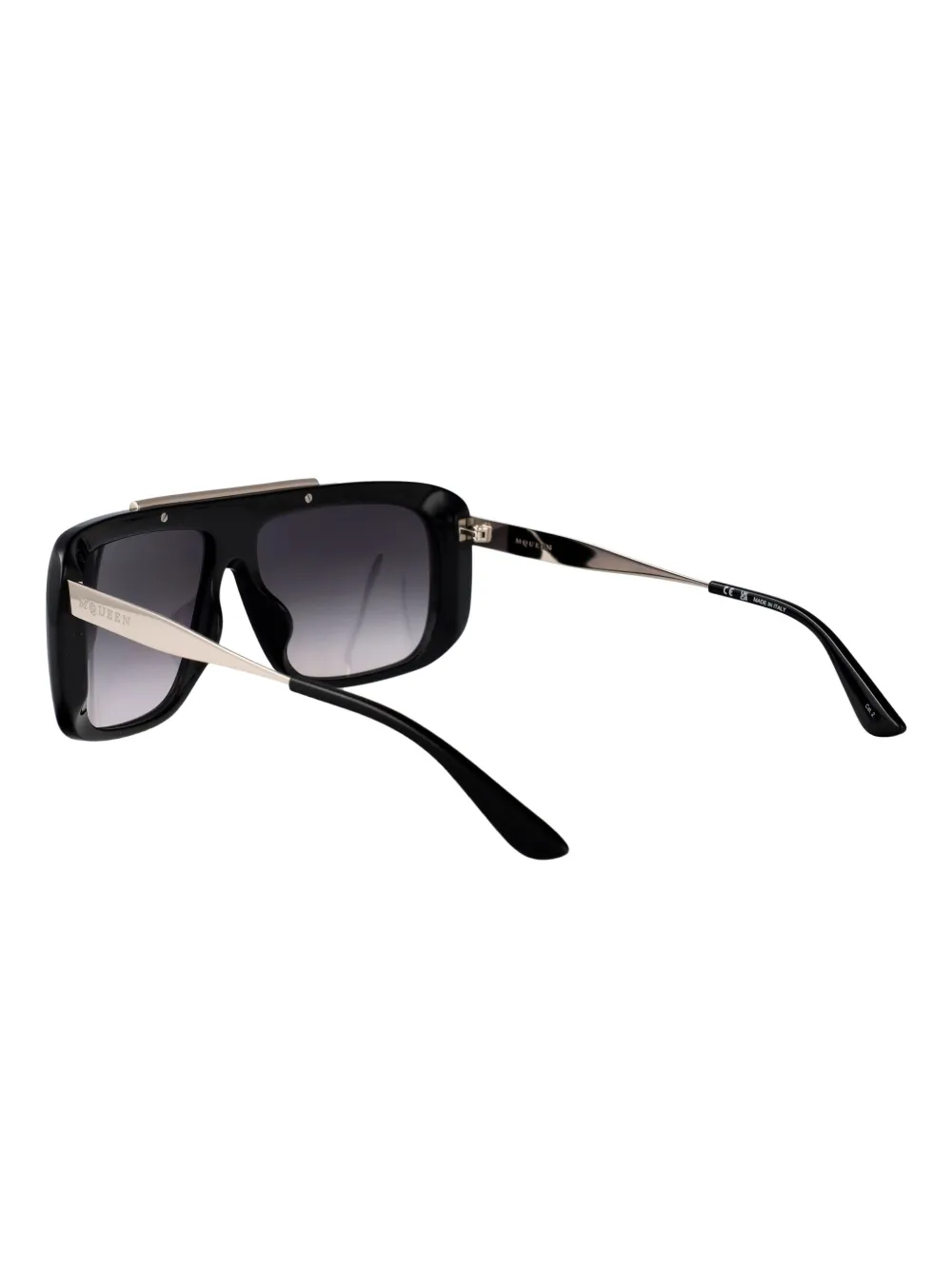 Alexander McQueen Eyewear Zonnebril met oversized vierkant montuur Zwart
