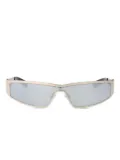 Alexander McQueen Eyewear angular frame sunglasses - Silver