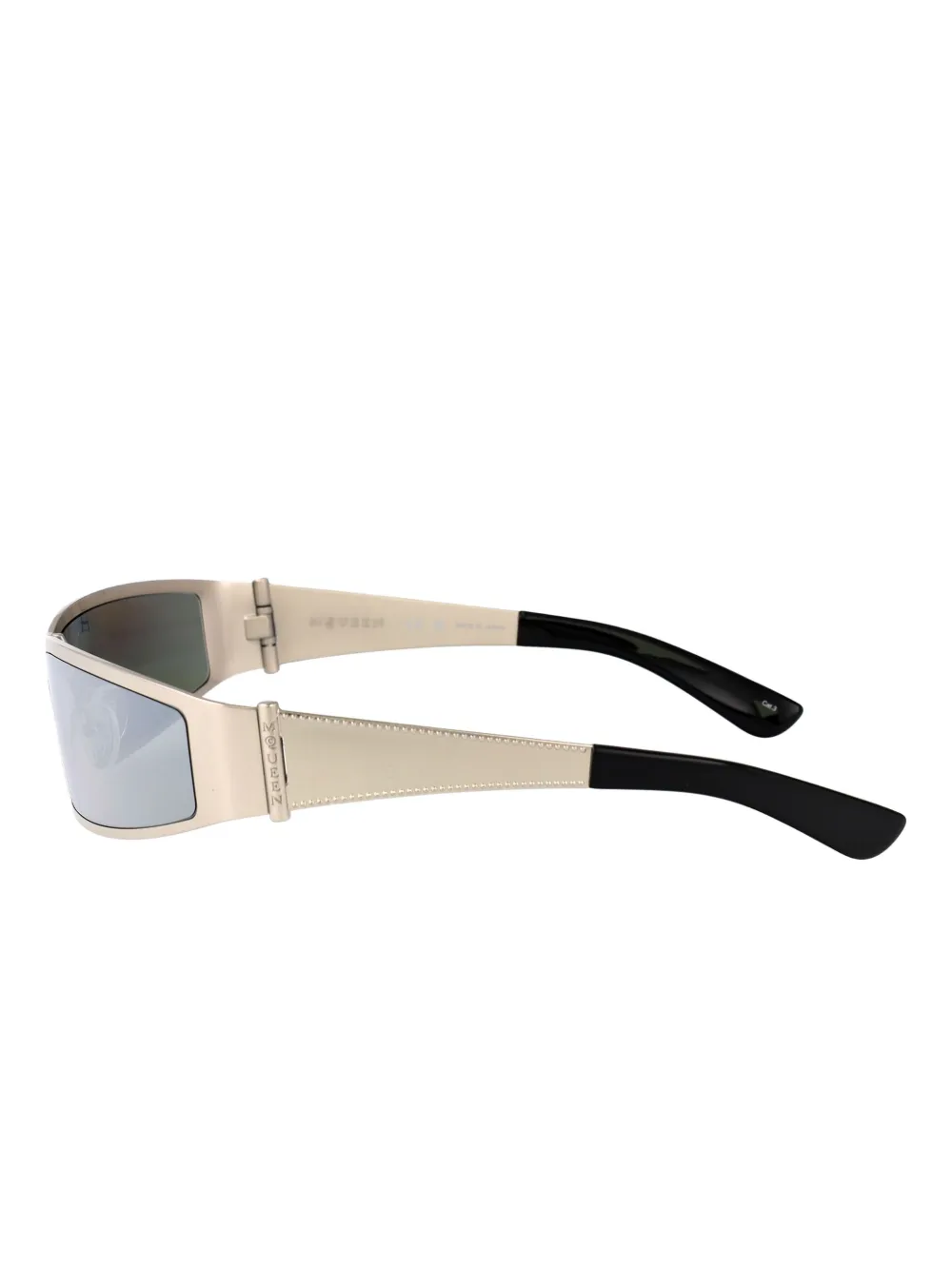 Alexander McQueen Eyewear Zonnebril met hoekig montuur Zilver
