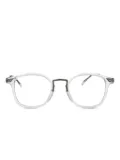 Matsuda clear oversized optical glasses - White