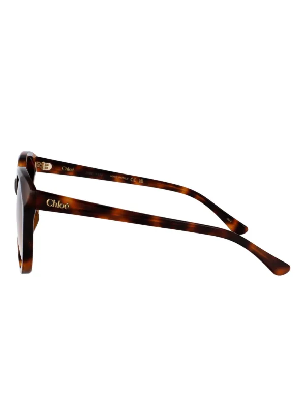 Chloé Eyewear Tortoiseshell Oversized Sunglasses | Brown