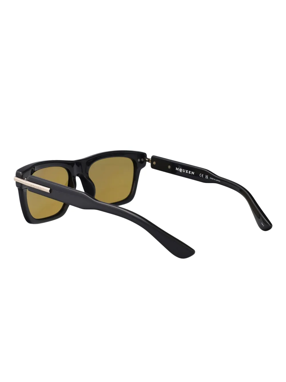 Alexander McQueen Eyewear Zonnebril met vierkant montuur Zwart