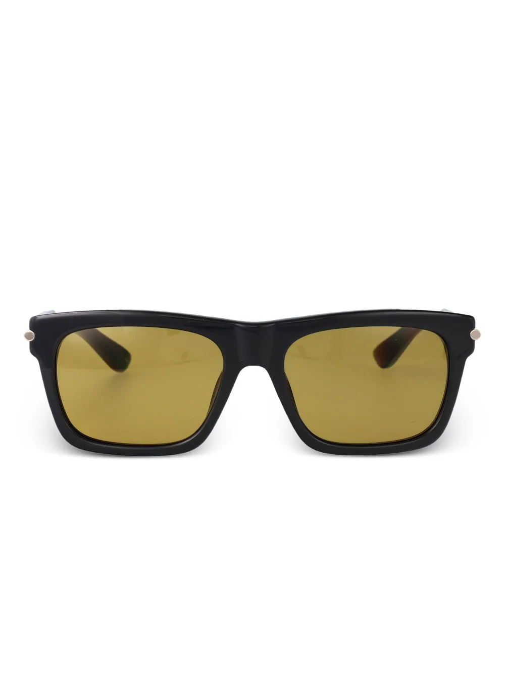 Alexander McQueen Eyewear Zonnebril met vierkant montuur Zwart