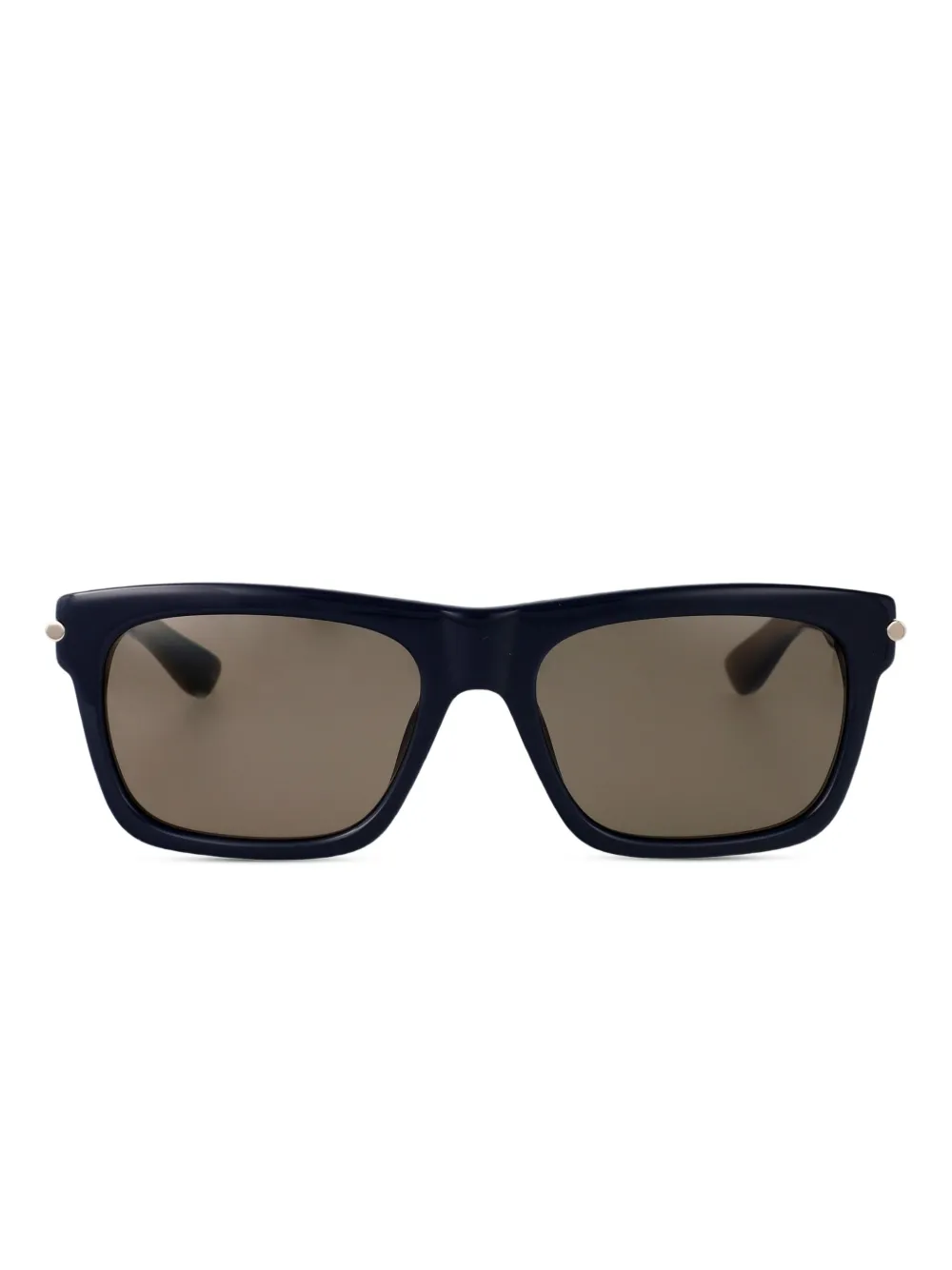 Alexander McQueen Eyewear Zonnebril met vierkant montuur Zwart