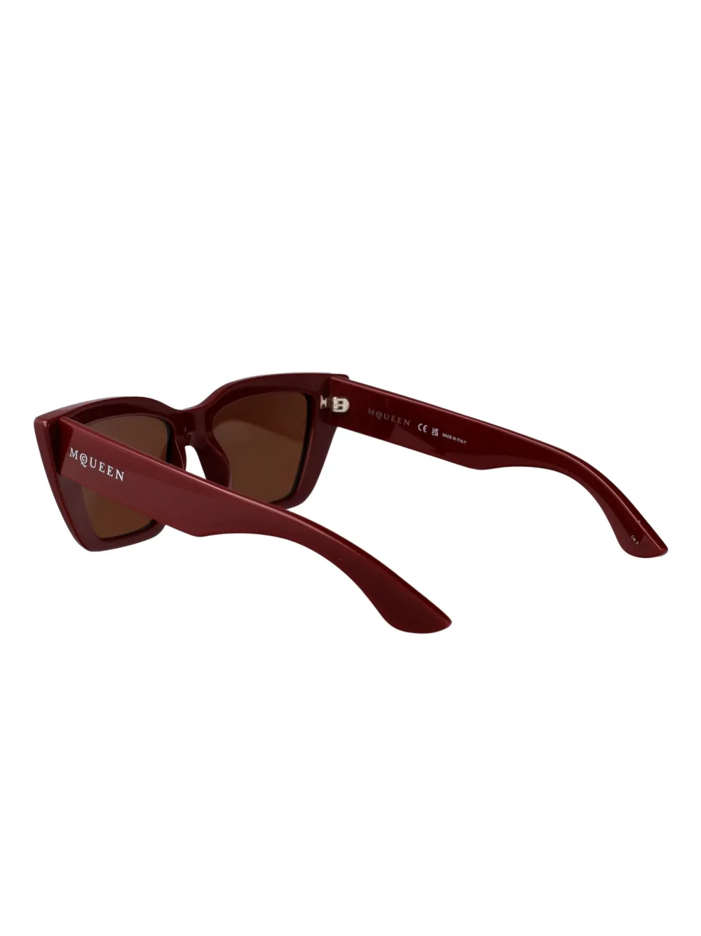 Alexander McQueen Eyewear Zonnebril met cat-eye montuur Rood