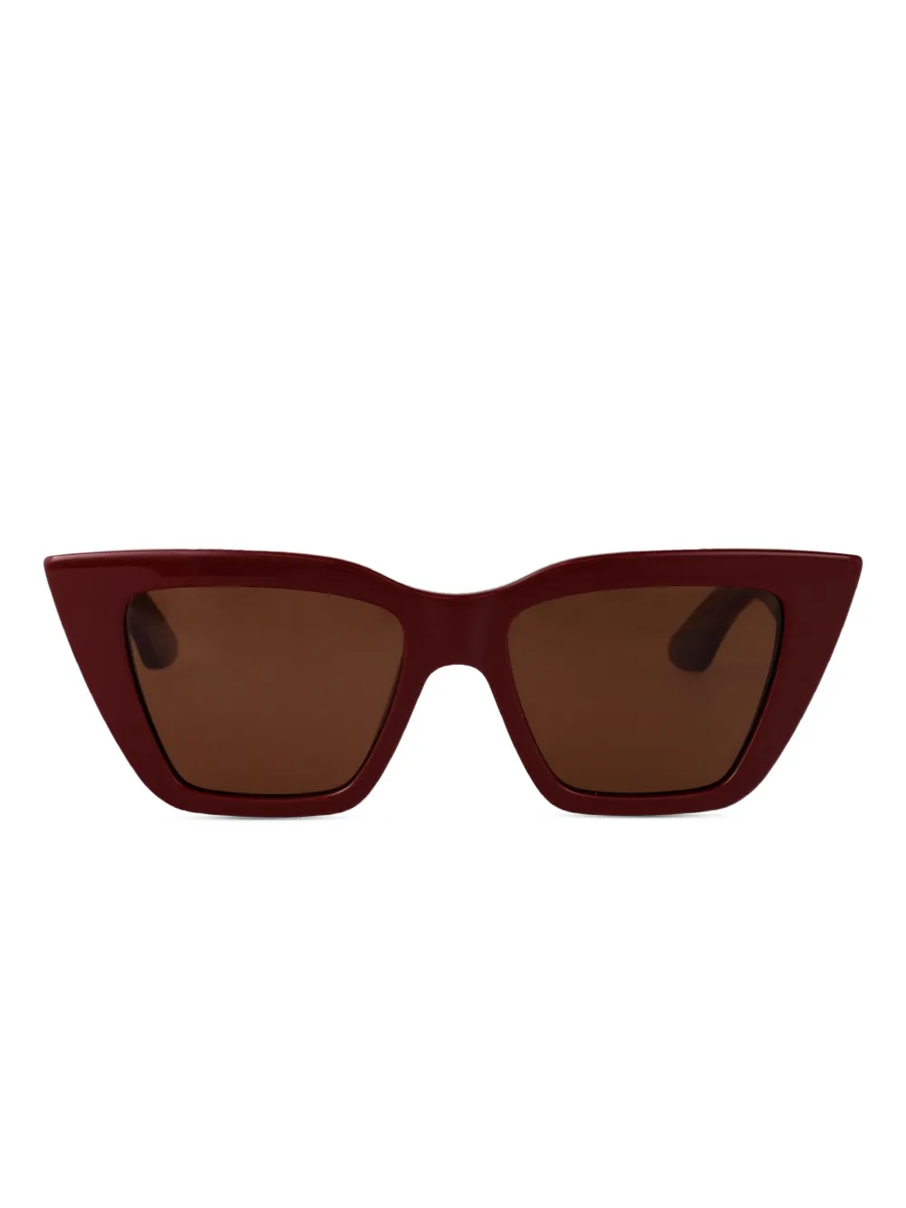 Alexander McQueen Eyewear Zonnebril met cat-eye montuur Rood