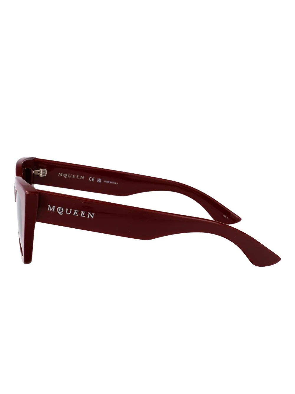 Alexander McQueen Eyewear Zonnebril met cat-eye montuur Rood