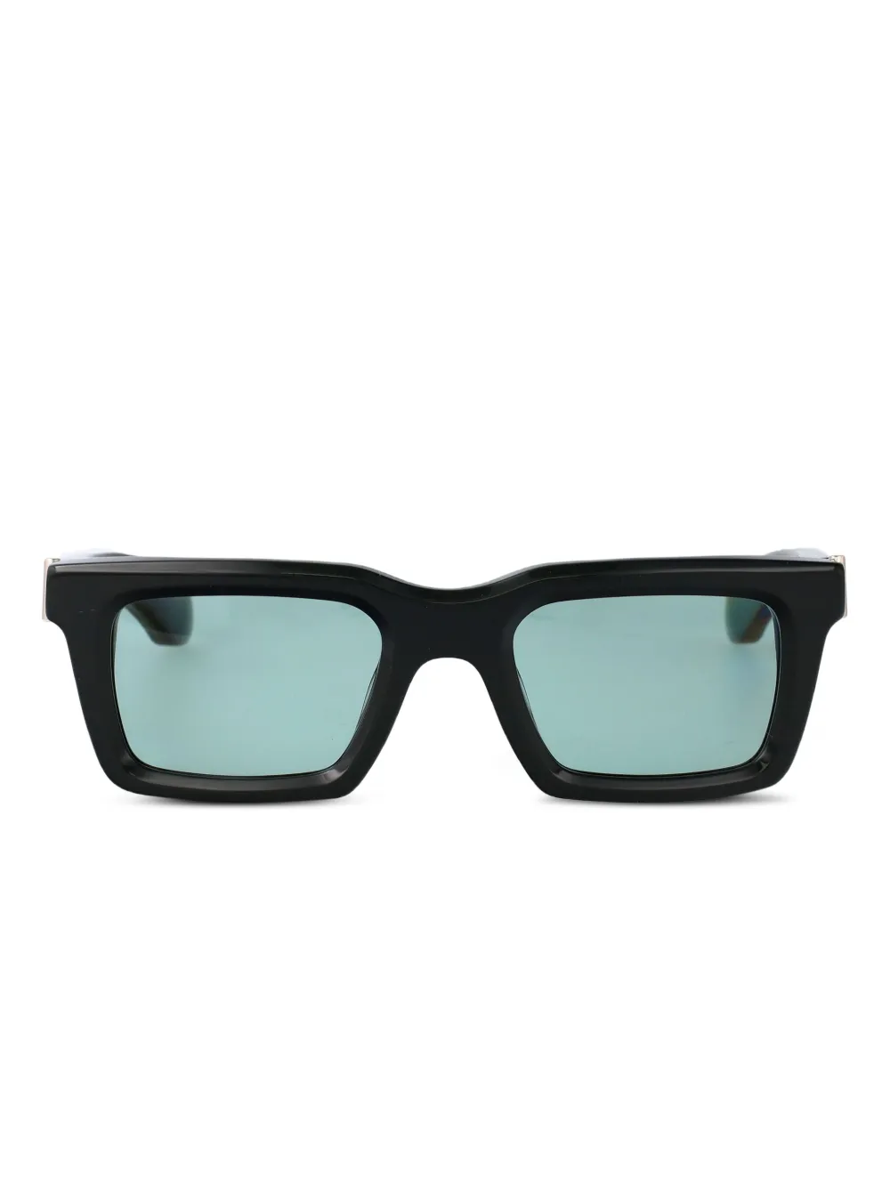 Alexander McQueen Eyewear Zonnebril met vierkant montuur Zwart