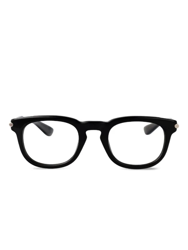 Alexander McQueen　メガネ　度入り　スクエア　フルリム　良品 Amazon.com: Alexander McQueen Square/Rectangle Sunglasses Black