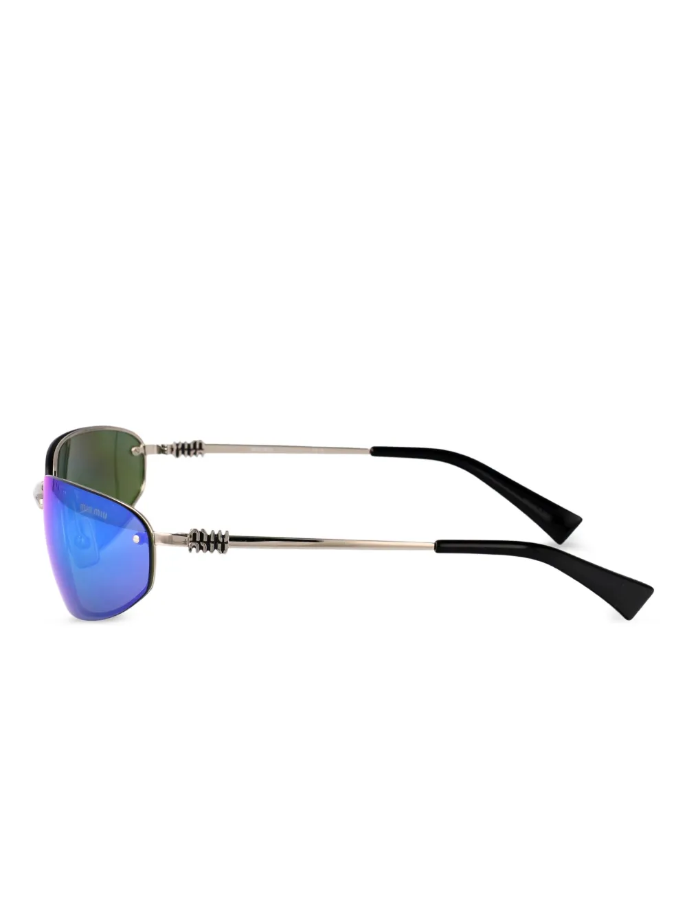 Miu Miu Eyewear Zonnebril met schild montuur - Zilver