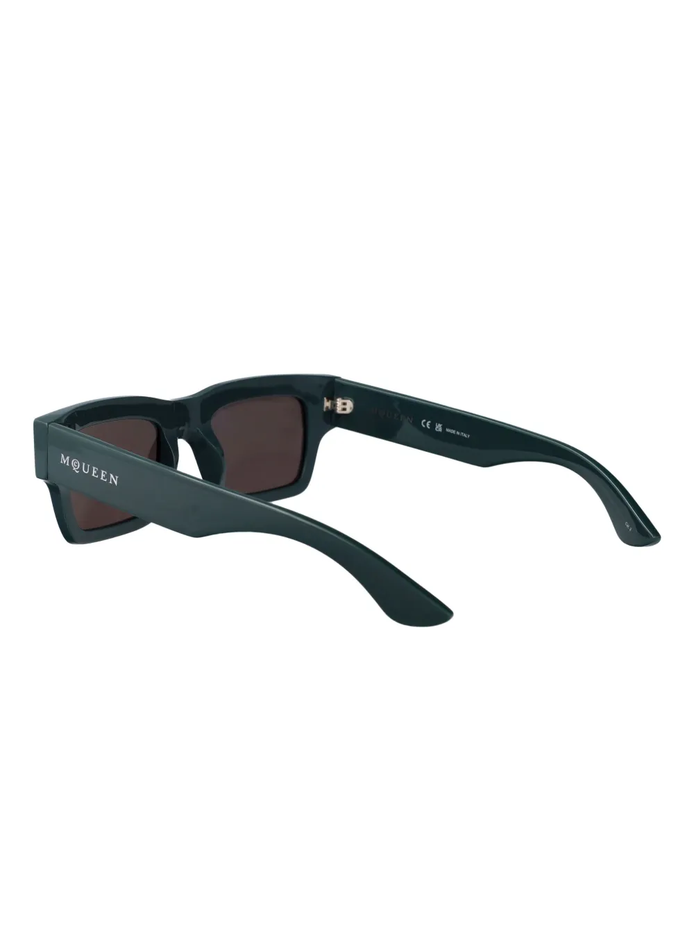 Alexander McQueen Eyewear Zonnebril met vierkant montuur Groen