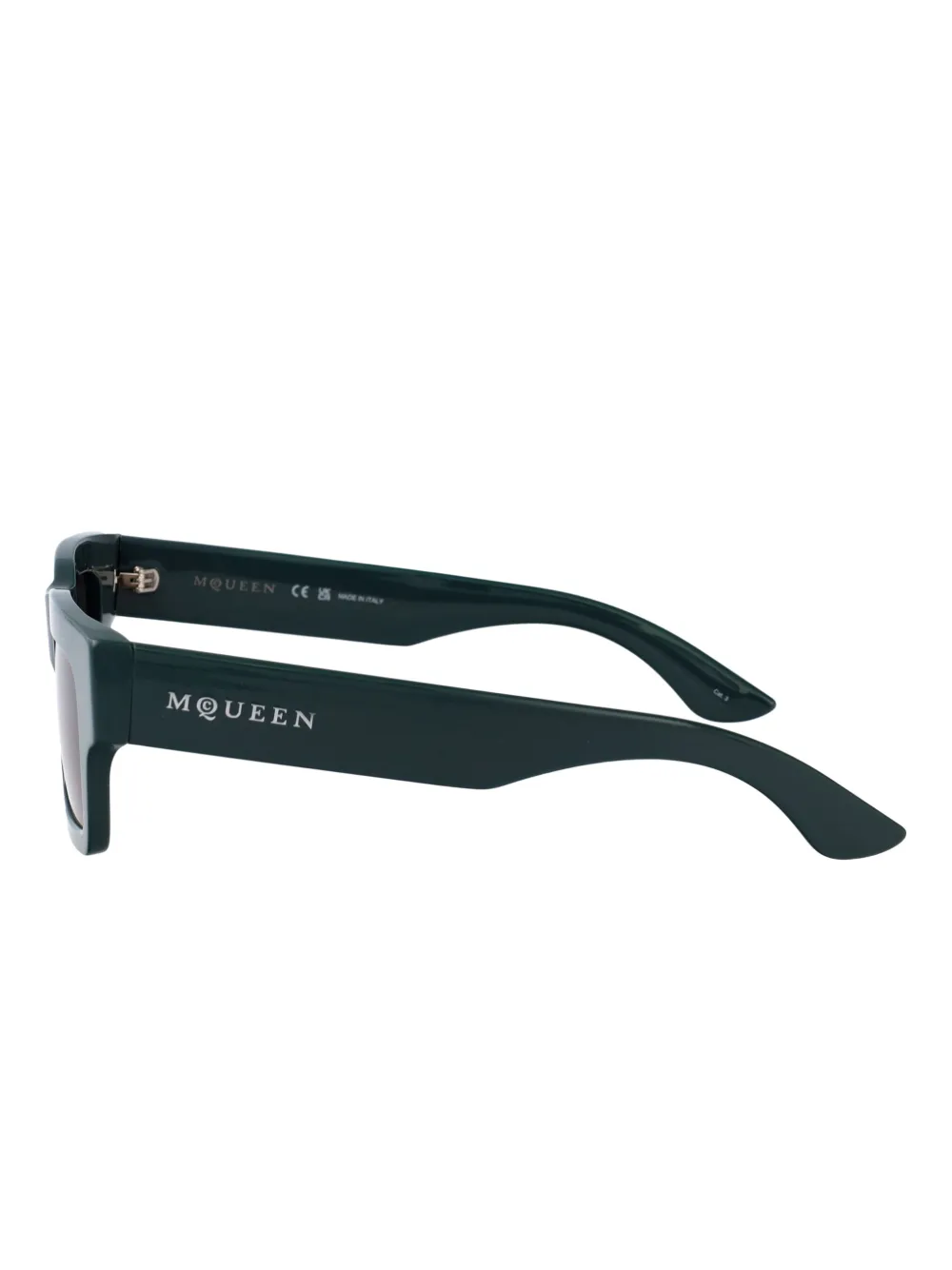 Alexander McQueen Eyewear Zonnebril met vierkant montuur Groen