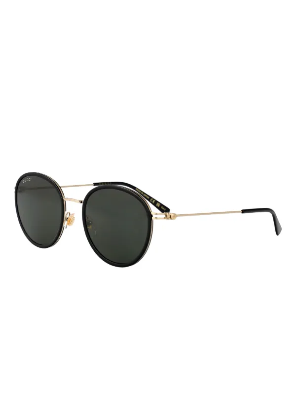Gucci Eyewear Interlocking G Sunglasses | Gold | FARFETCH CA