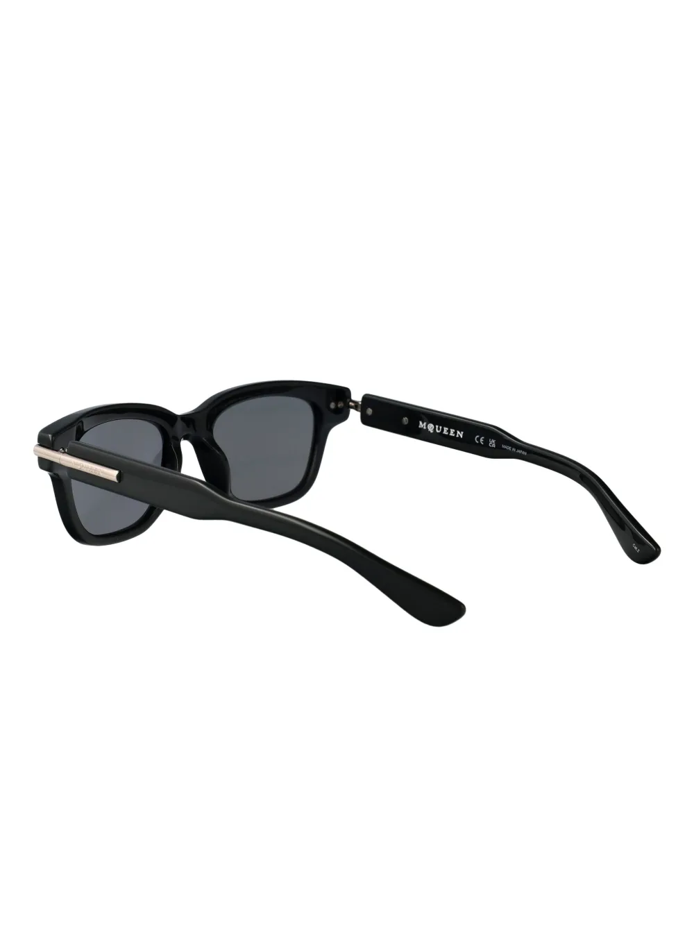 Alexander McQueen Eyewear Zonnebril met vierkant montuur Zwart