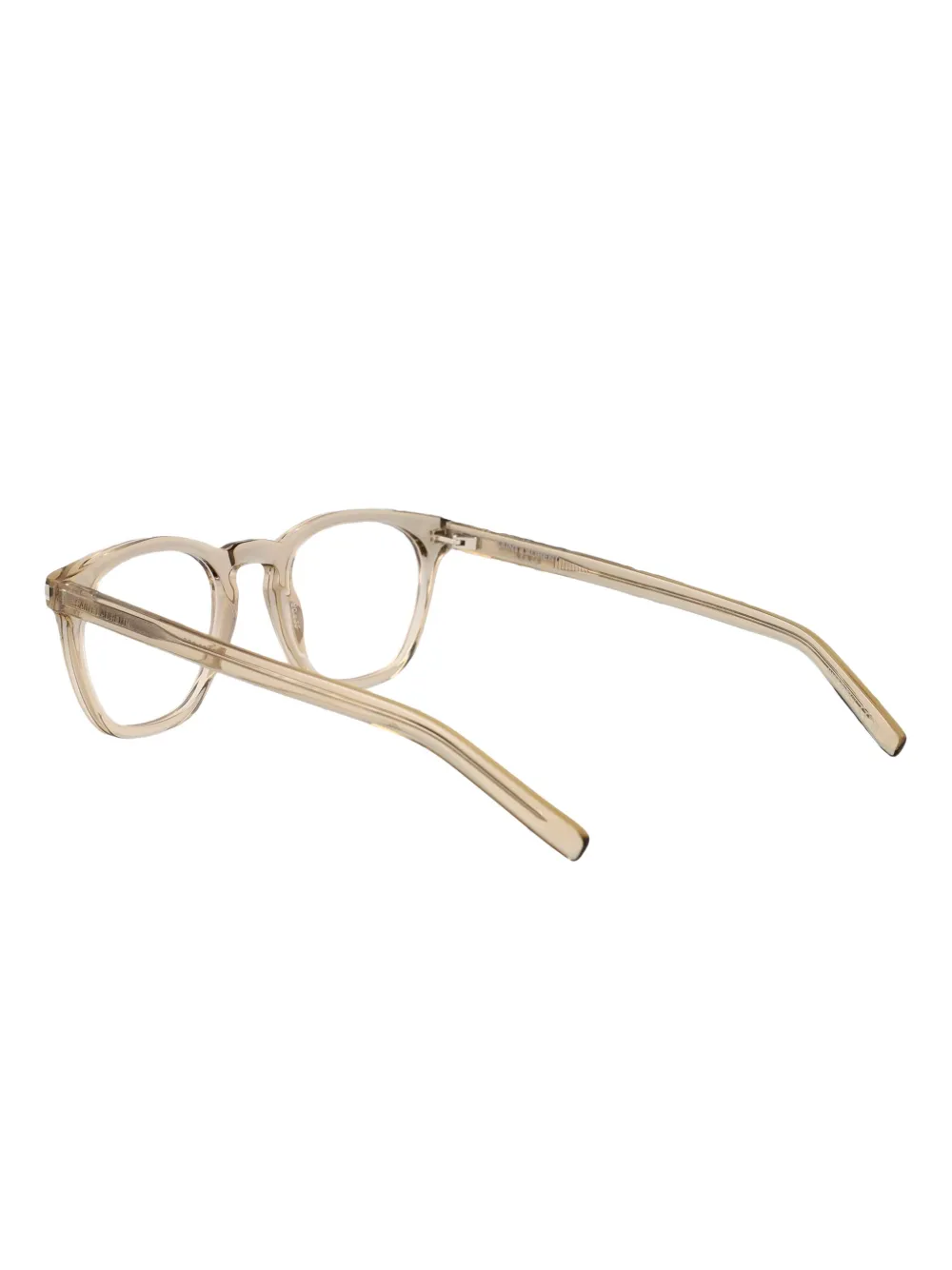 Saint Laurent Eyewear Bril met vierkant montuur Beige