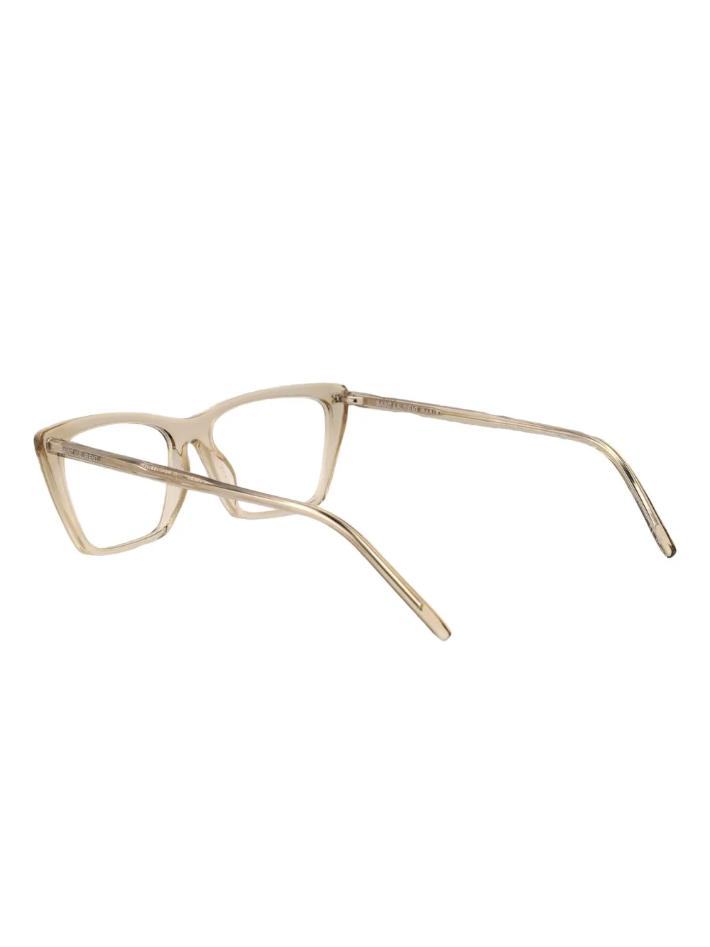 Saint Laurent Eyewear Bril met cat-eye montuur Beige