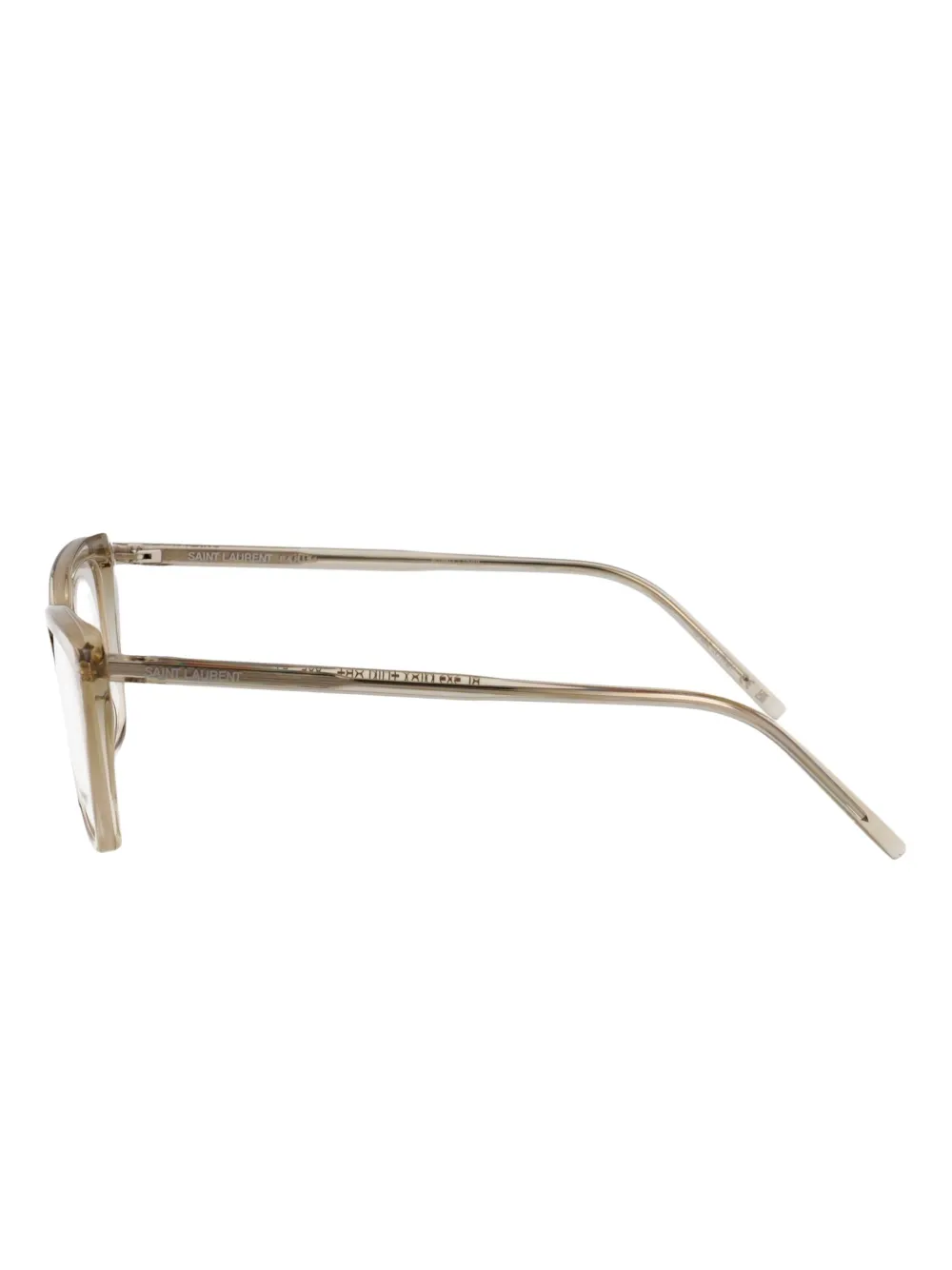 Saint Laurent Eyewear Bril met cat-eye montuur Beige