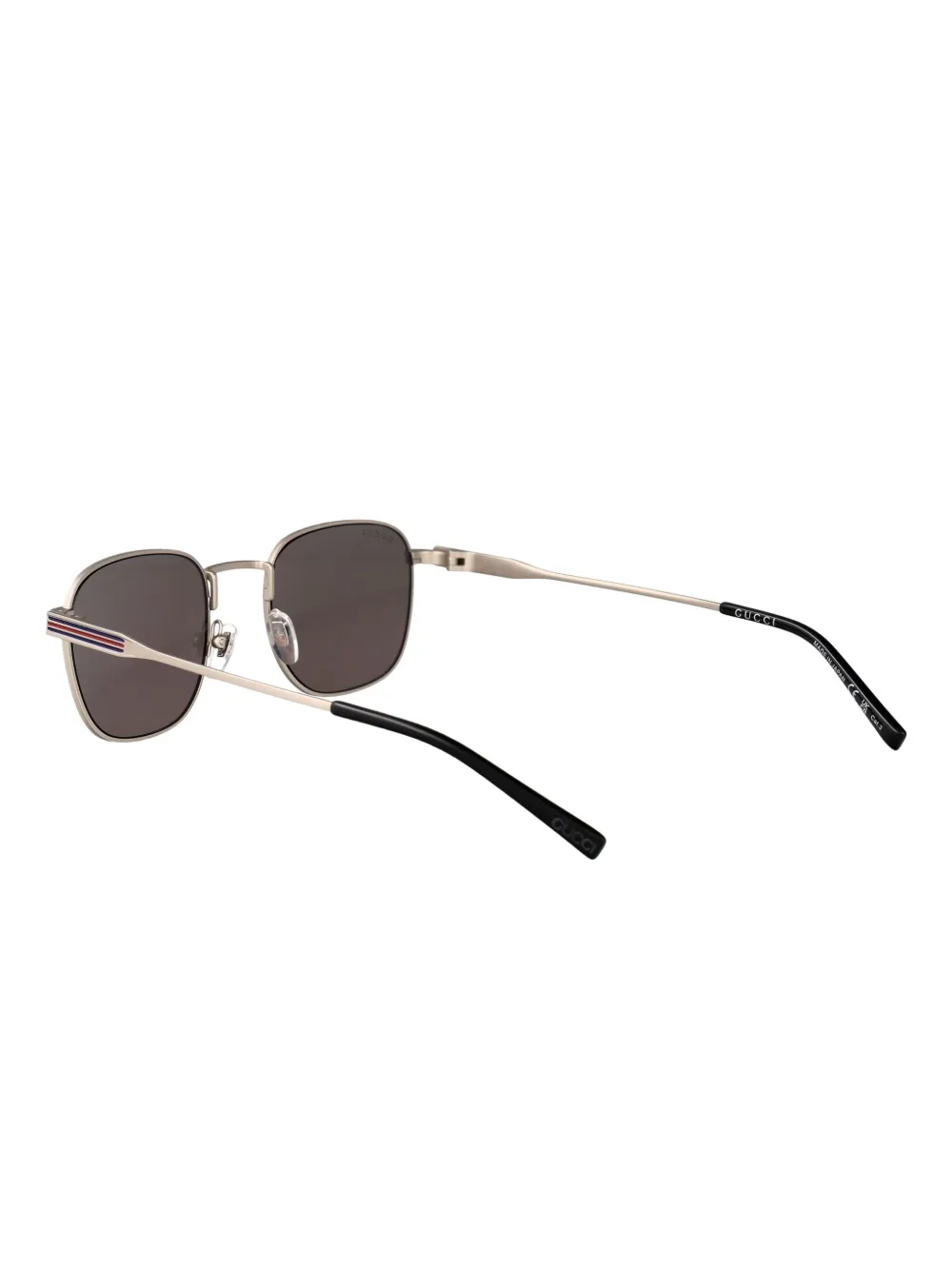 Gucci Eyewear Zonnebril met vierkant montuur Goud