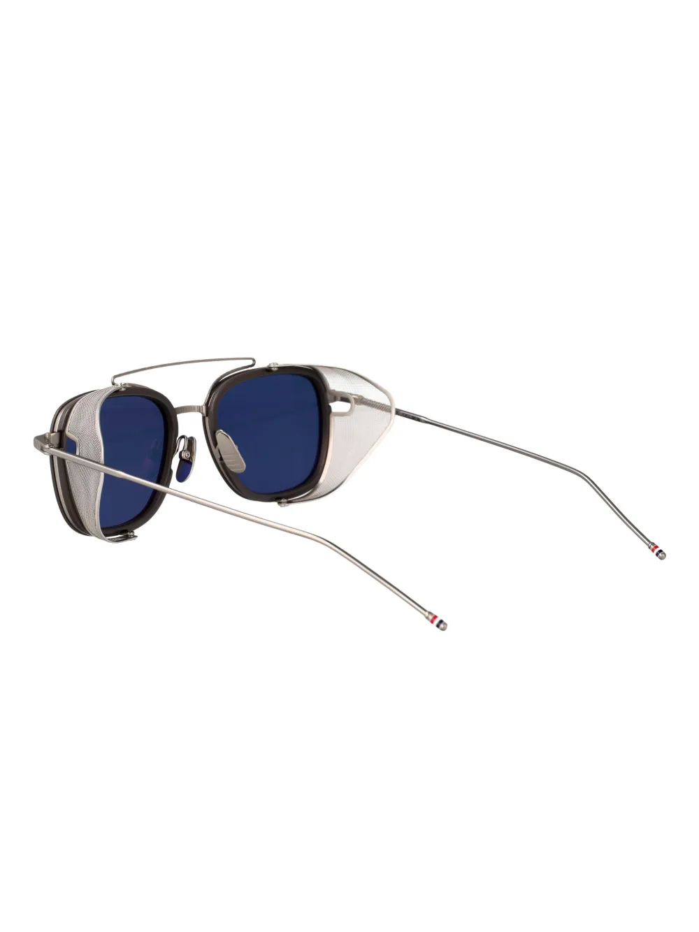Thom Browne Eyewear Zonnebril met vierkant montuur Grijs