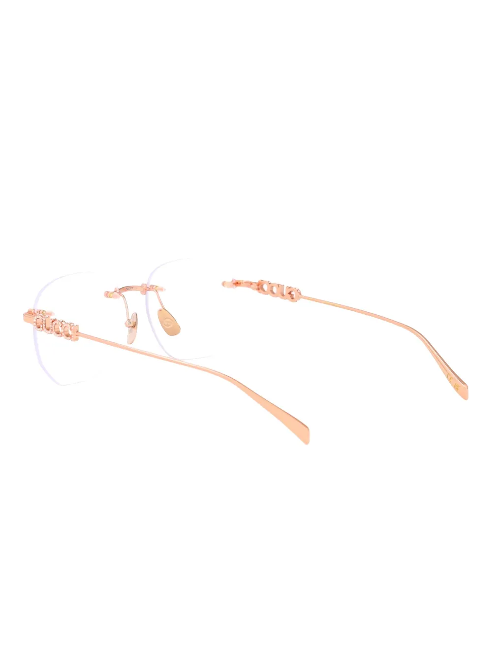 Gucci Eyewear Bril met geometrisch montuur Goud