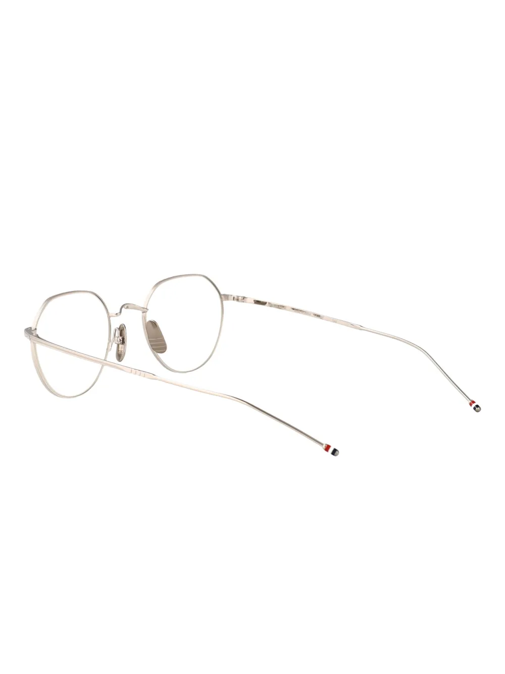 Thom Browne Eyewear Bril met rond montuur Zilver