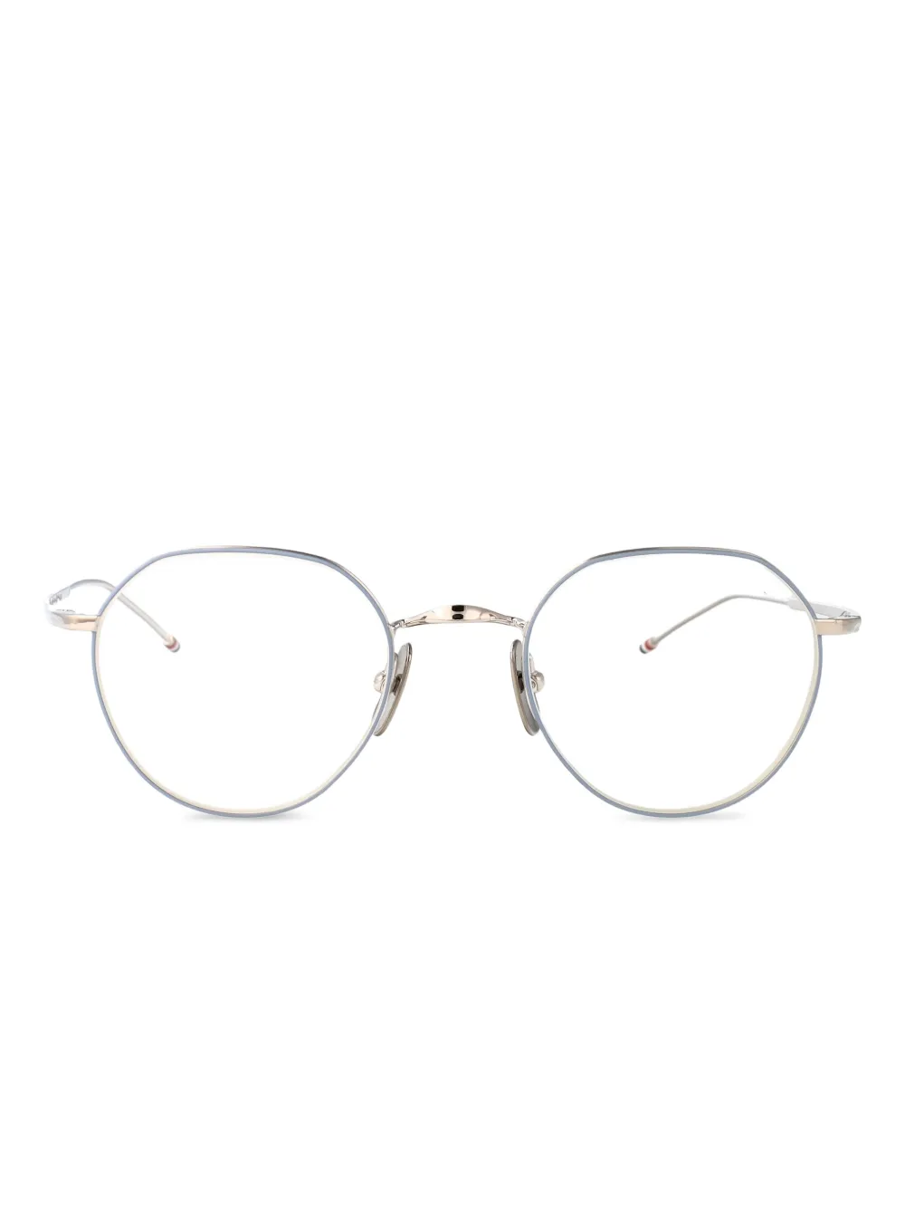 Thom Browne Eyewear lentes con armazón redonda | plateado | Image 1