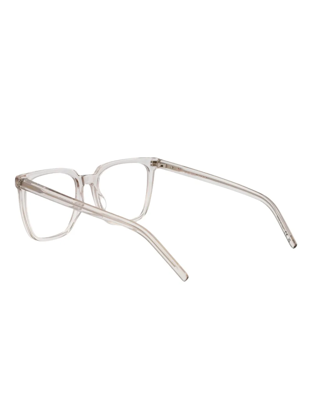 Saint Laurent Eyewear Bril met vierkant montuur Beige