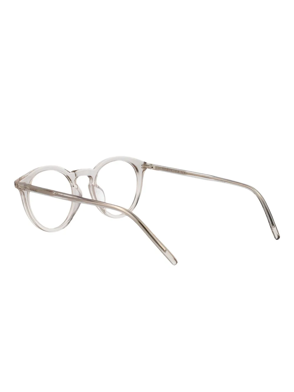 Saint Laurent Eyewear Bril met rond montuur Beige