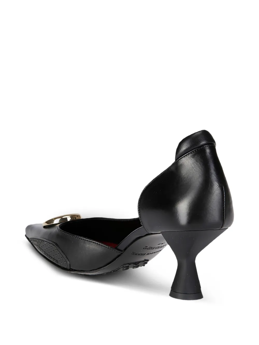 Marine Serre 60mm leather pumps Black